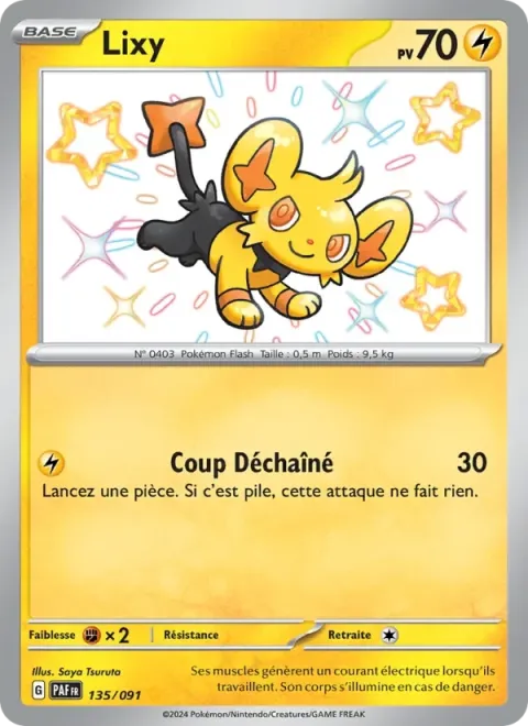 Carte Pokémon Lixy 135/091, extension Destinées de Paldea