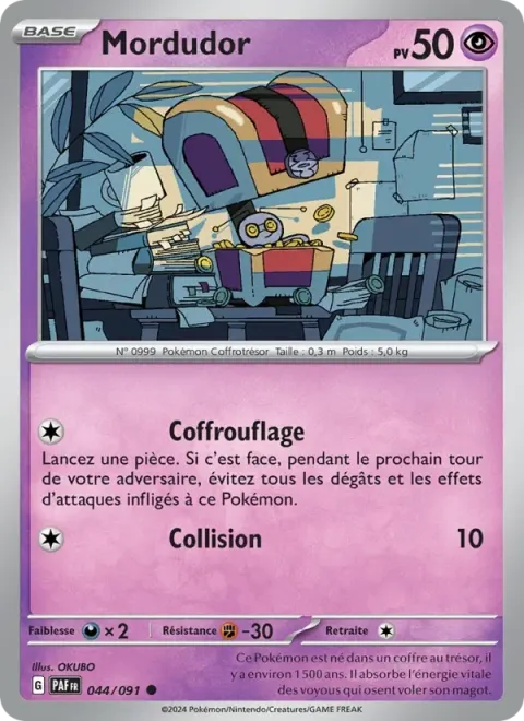 Carte Pokémon Mordudor 044/091, extension Destinées de Paldea