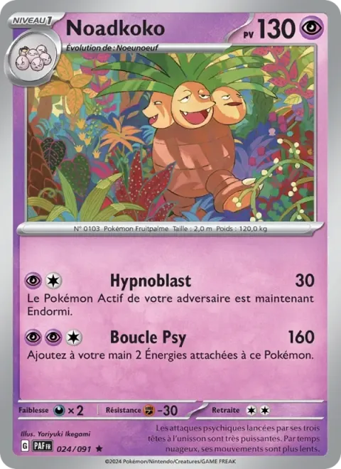 Carte Pokémon Noadkoko 024/091, extension Destinées de Paldea