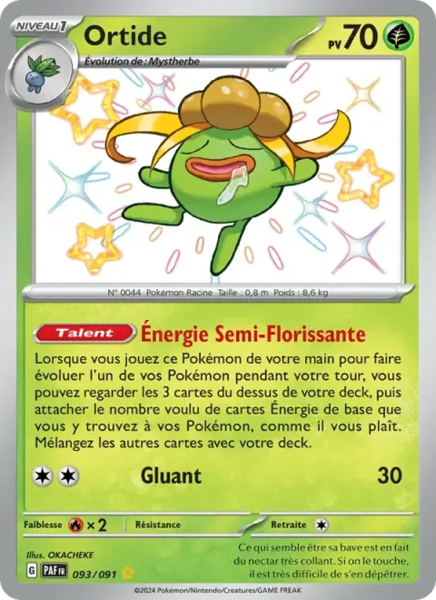 Carte Pokémon Ortide 093/091, extension Destinées de Paldea