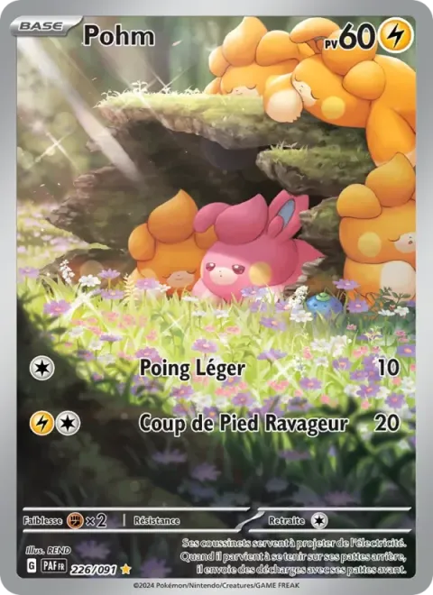 Carte Pokémon Pohm 226/091, extension Destinées de Paldea