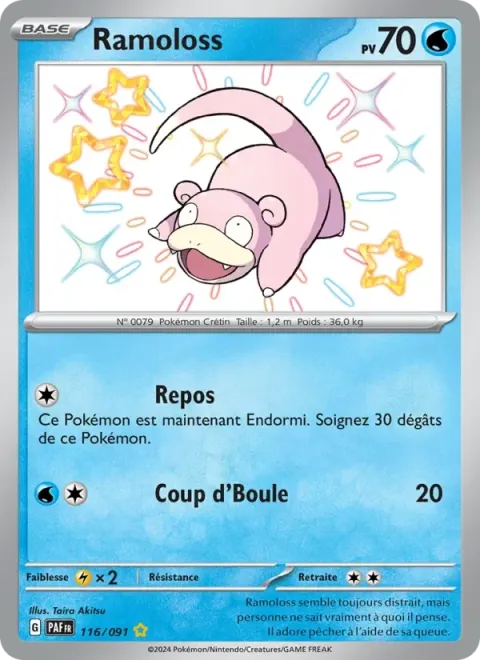 Carte Pokémon Ramoloss 116/091, extension Destinées de Paldea