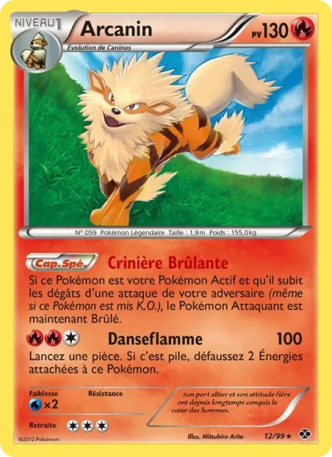 Carte Pokémon Arcanin 012/099, extension Destinées Futures