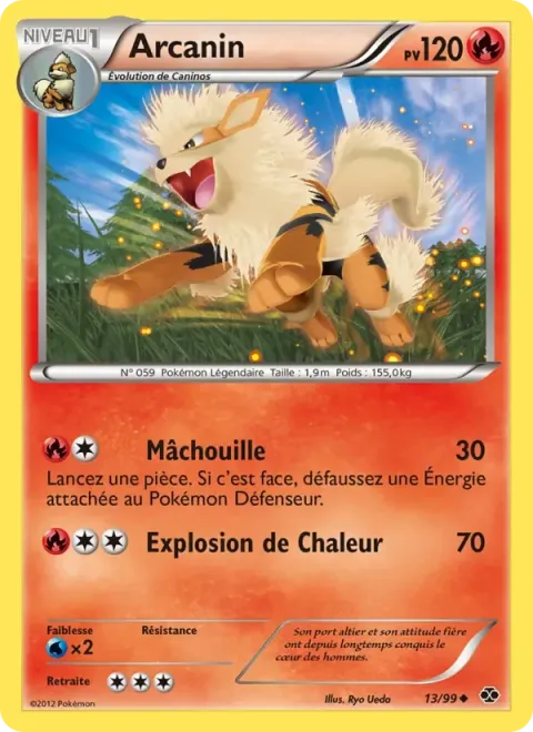 Carte Pokémon Arcanin 013/099, extension Destinées Futures