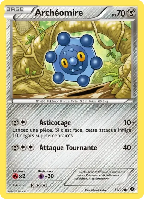 Carte Pokémon Archéomire 075/099, extension Destinées Futures
