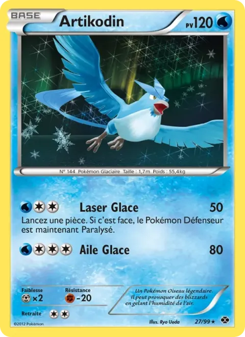 Carte Pokémon Artikodin 027/099, extension Destinées Futures