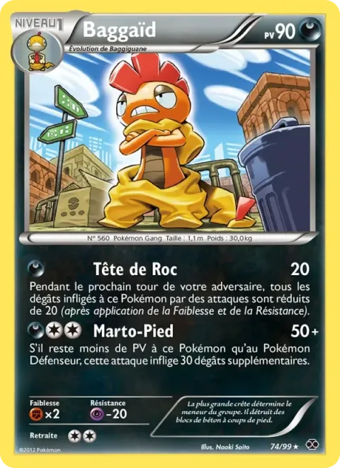 Carte Pokémon Baggaïd 074/099, extension Destinées Futures