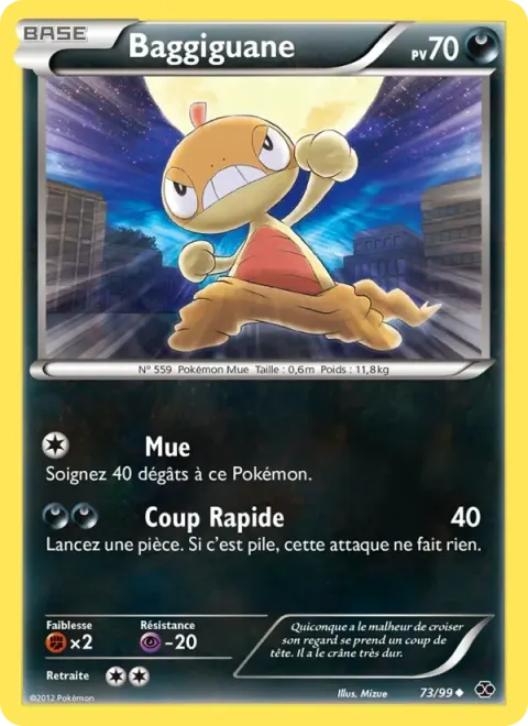 Carte Pokémon Baggiguane 073/099, extension Destinées Futures