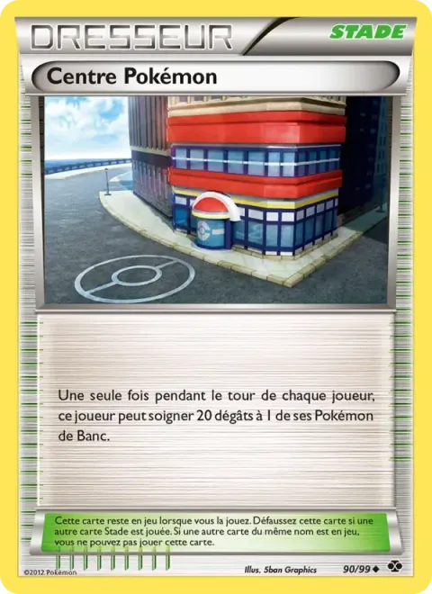Carte Pokémon Centre Pokémon 090/099, extension Destinées Futures