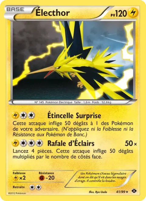 Carte Pokémon Électhor 041/099, extension Destinées Futures