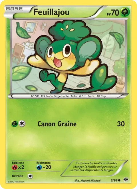Carte Pokémon Feuillajou 006/099, extension Destinées Futures