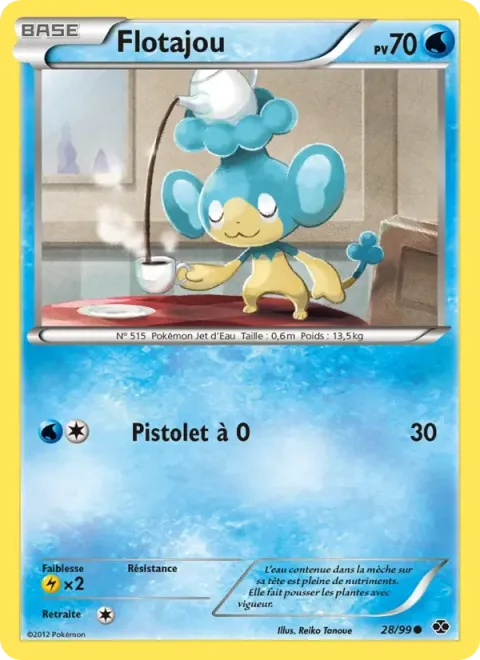 Carte Pokémon Flotajou 028/099, extension Destinées Futures