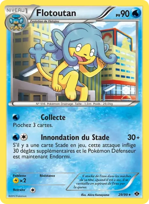 Carte Pokémon Flotoutan 029/099, extension Destinées Futures