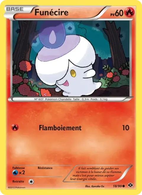 Carte Pokémon Funécire 018/099, extension Destinées Futures