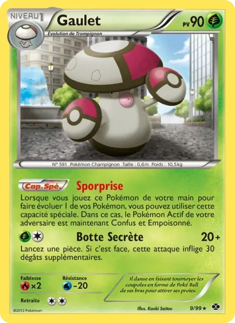 Carte Pokémon Gaulet 009/099, extension Destinées Futures