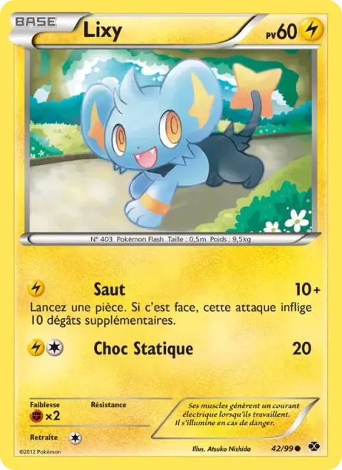 Carte Pokémon Lixy 042/099, extension Destinées Futures