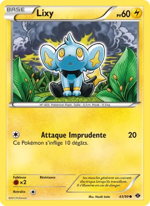Carte Pokémon Lixy 043/099, extension Destinées Futures