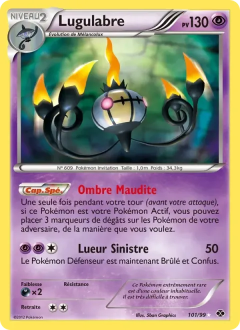 Carte Pokémon Lugulabre 101/099, extension Destinées Futures