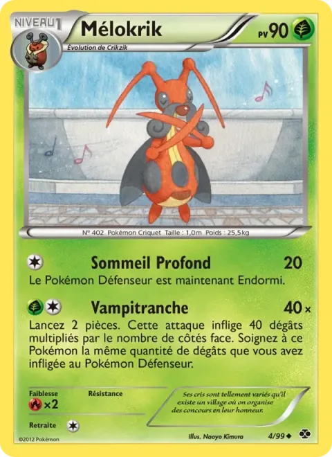 Carte Pokémon Mélokrik 004/099, extension Destinées Futures