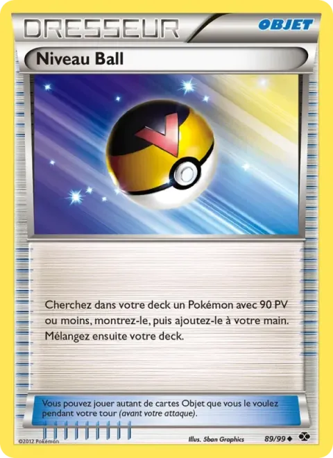 Carte Pokémon Niveau Ball 089/099, extension Destinées Futures