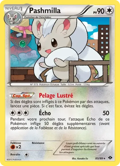 Carte Pokémon Pashmilla 085/099, extension Destinées Futures