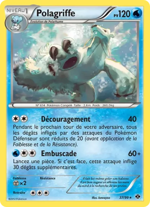 Carte Pokémon Polagriffe 037/099, extension Destinées Futures