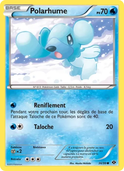Carte Pokémon Polarhume 036/099, extension Destinées Futures