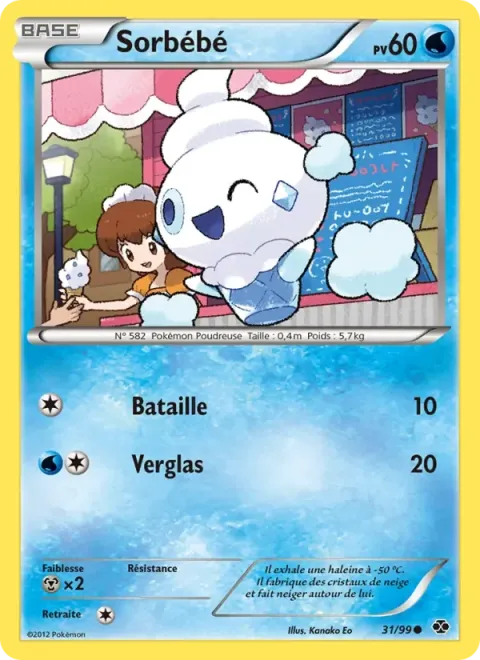 Carte Pokémon Sorbébé 031/099, extension Destinées Futures