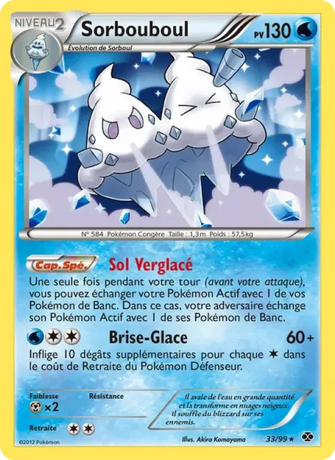 Carte Pokémon Sorbouboul 033/099, extension Destinées Futures