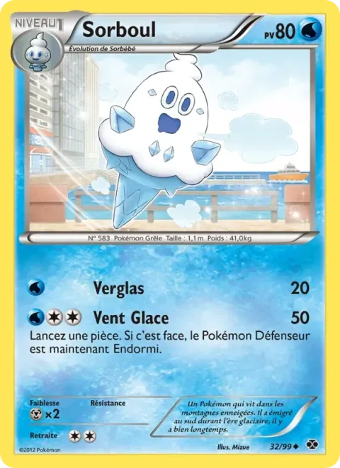 Carte Pokémon Sorboul 032/099, extension Destinées Futures