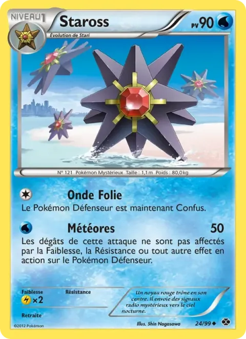 Carte Pokémon Staross 024/099, extension Destinées Futures