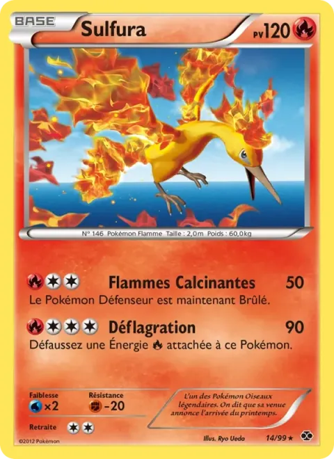 Carte Pokémon Sulfura 014/099, extension Destinées Futures