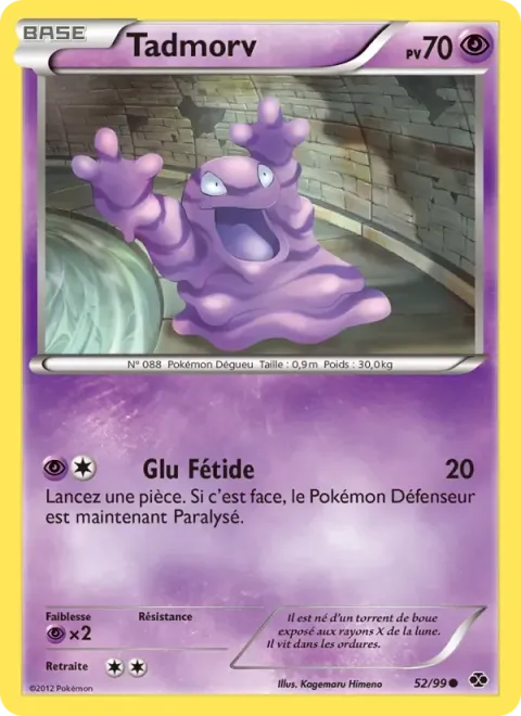 Carte Pokémon Tadmorv 052/099, extension Destinées Futures