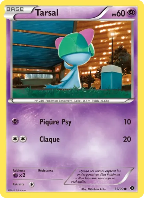 Carte Pokémon Tarsal 055/099, extension Destinées Futures