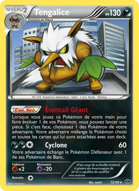 Carte Pokémon Tengalice 072/099, extension Destinées Futures