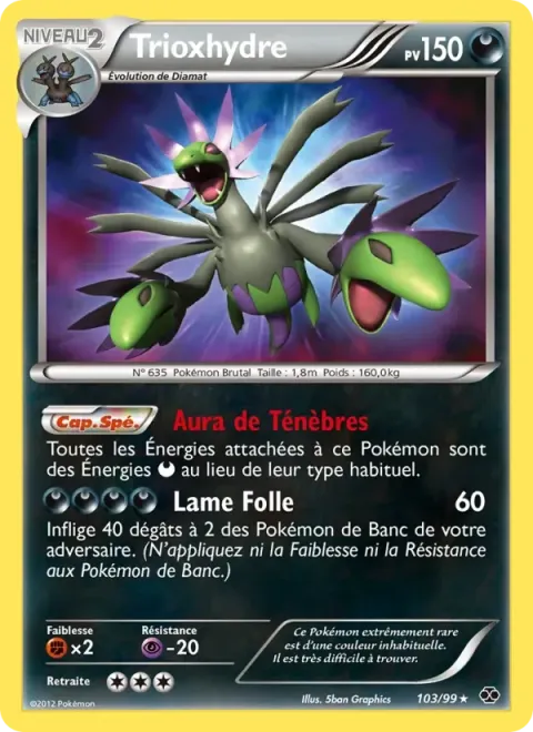 Carte Pokémon Trioxhydre 103/099, extension Destinées Futures