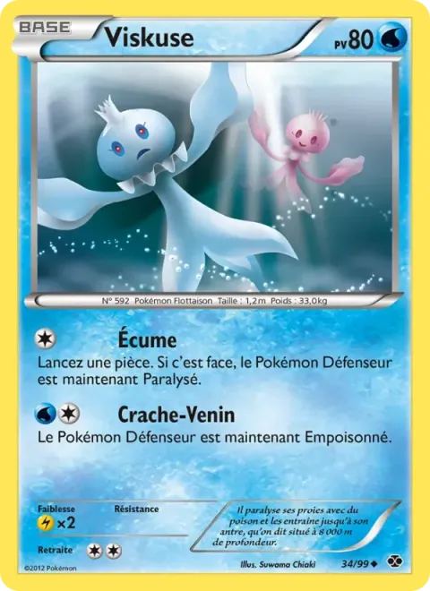 Carte Pokémon Viskuse 034/099, extension Destinées Futures