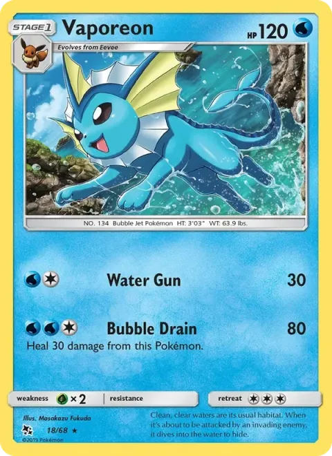 Carte Pokémon Aquali 018/068, extension Destinées Occultes