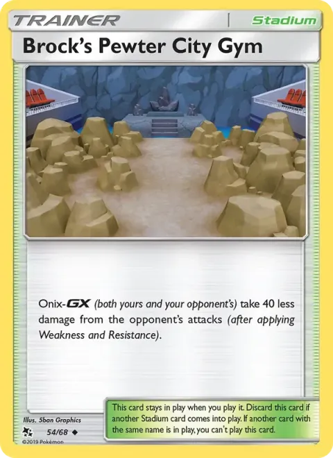 Carte Pokémon Arène d’Argenta de Pierre 054/068, extension Destinées Occultes