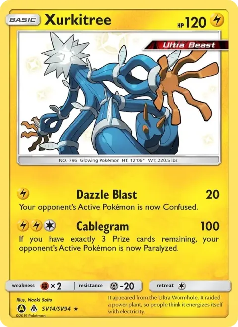 Carte Pokémon Câblifère SV14/SV94, extension Destinées Occultes
