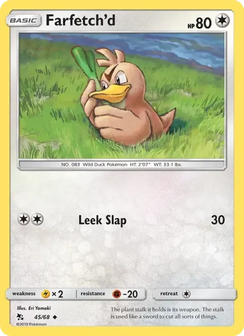 Carte Pokémon Canarticho 045/068, extension Destinées Occultes