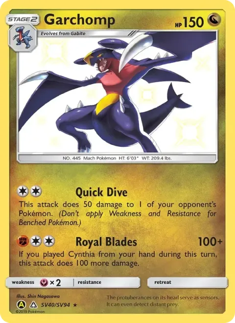 Carte Pokémon Carchacrok SV40/SV94, extension Destinées Occultes