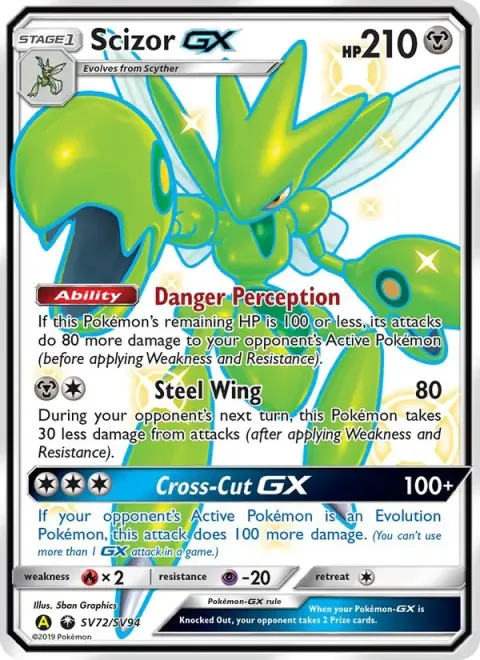 Carte Pokémon Cizayox-GX SV72/SV94, extension Destinées Occultes