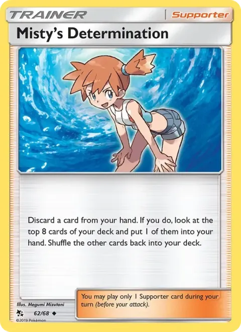 Carte Pokémon Détermination d’Ondine 062/068, extension Destinées Occultes