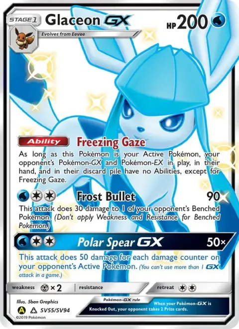 Carte Pokémon Givrali-GX SV55/SV94, extension Destinées Occultes