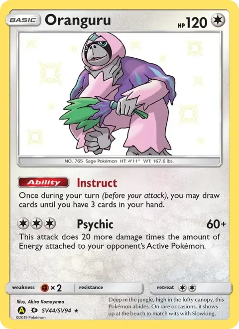 Carte Pokémon Gouroutan SV44/SV94, extension Destinées Occultes
