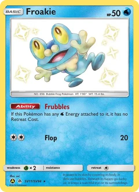 Carte Pokémon Grenousse SV11/SV94, extension Destinées Occultes