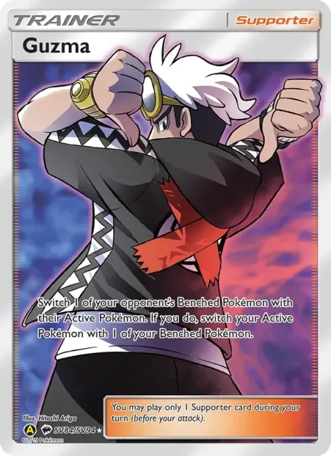 Carte Pokémon Guzma SV84/SV94, extension Destinées Occultes