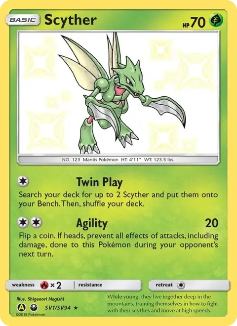 Carte Pokémon Insécateur SV1/SV94, extension Destinées Occultes