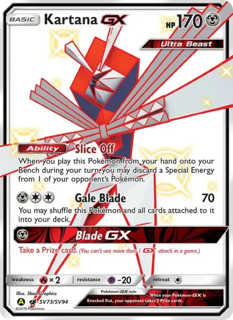 Carte Pokémon Katagami-GX SV73/SV94, extension Destinées Occultes